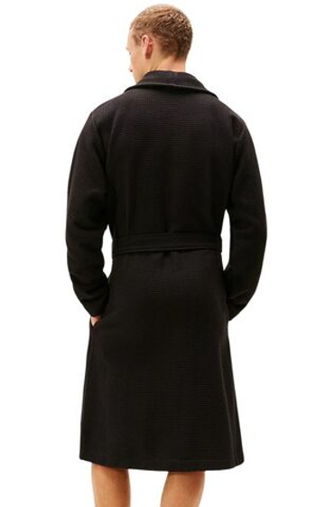 Полотенце теннисное Tommy Hilfiger Waffle Bathrobe - black