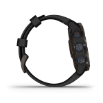 Смарт часы Garmin Descent MK3i - 51 мм титан Carbon Grey DLC с черным силиконовым ремешком