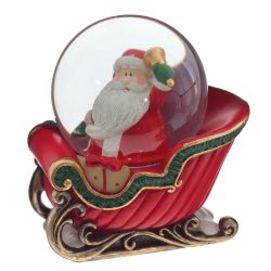 GAEM Фигурка декор в стекл шаре "Дед Мороз", D6 см, L9,5 W7 H9,5 см, 2в.