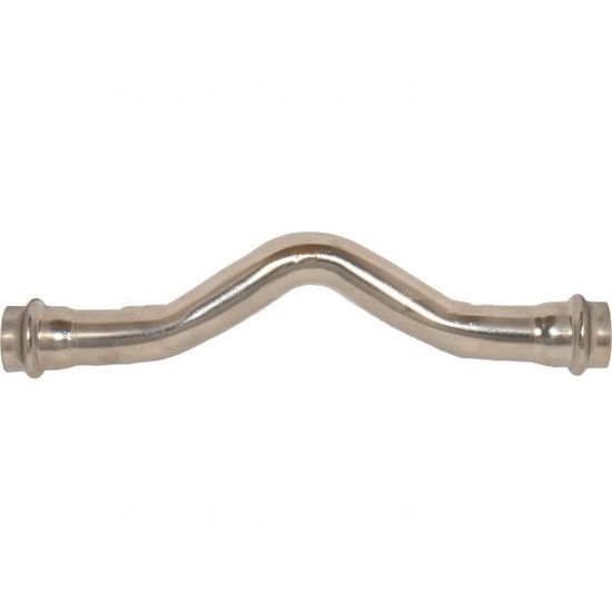 Обвод пресс Rommer 22 мм двухраструбный из нержавеющей стали (RSS-1006-000022)