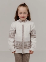 Кофта вязаная на молнии