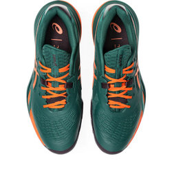 Мужские кроссовки для Падел Asics Gel-Resolution X Padel - jewel green/energy orange