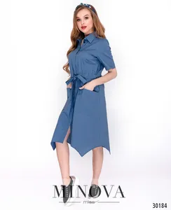 Платье 8604-джинс Minova