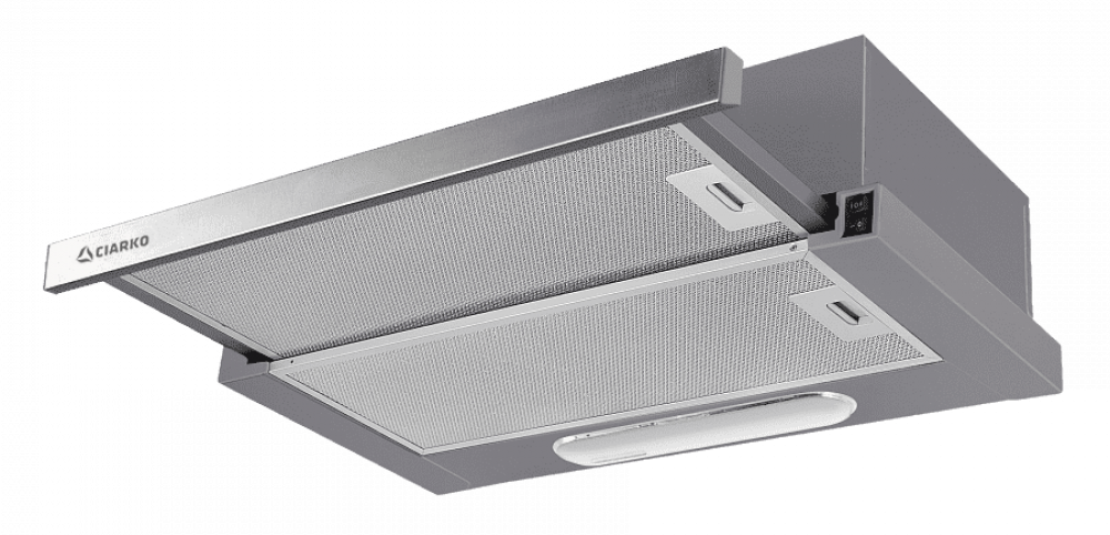 Вытяжка встраиваемая CIARKO Szuflada SL-S-II 60 Gray 610 м/3 2-мотор, серая