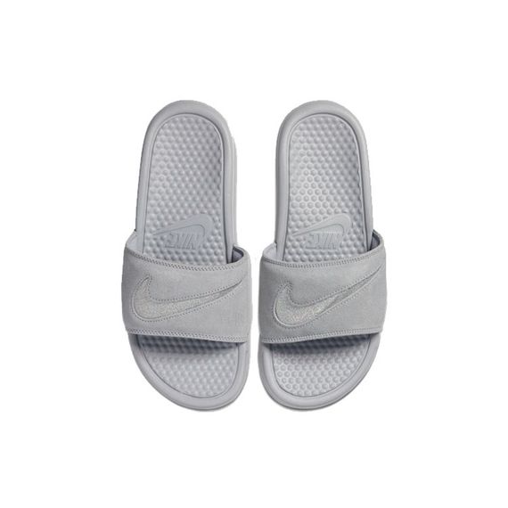 Nike Benassi Jdi Leather SE 'Gray'