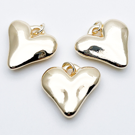 Подвеска Сердце, цвет золото, размер 18*19 мм, цена за 1 шт
