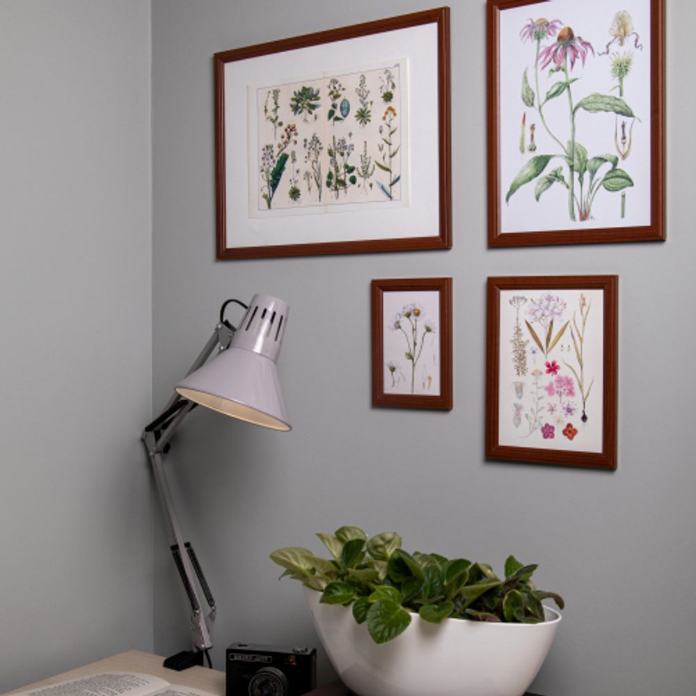 Фоторамка Image Art С22 МДФ универсальная 21х30 цвет красное дерево вставка прозрачный пластик