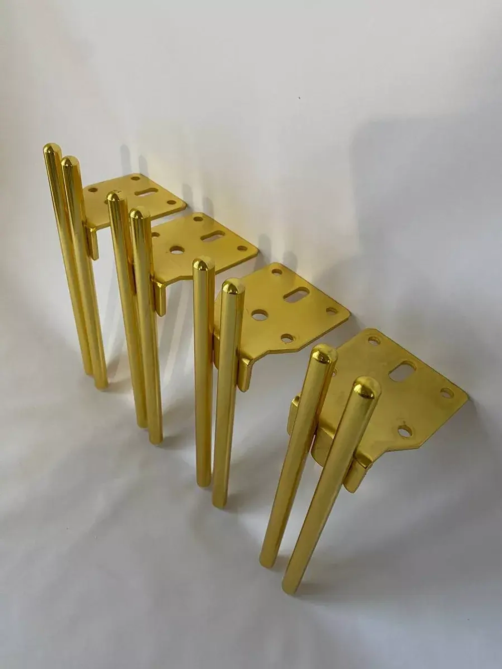 Мебельные ножки металлические Золотые под тумбу комод шкаф