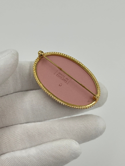 Брошь Wedgwood розовая