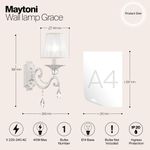 Настенный светильник (бра) Maytoni ARM247-01-G