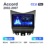 Teyes CC2 Plus 9"для Honda Accord 2002-2007