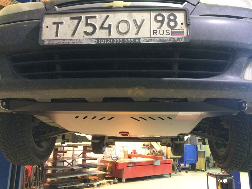 Защита картера и КПП Sheriff для Chevrolet Rezzo (KLAU) 2004-2008 арт.04.0800