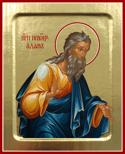Икона Адама, праведного праотца на дереве: 125 х 160 (Синопсисъ)