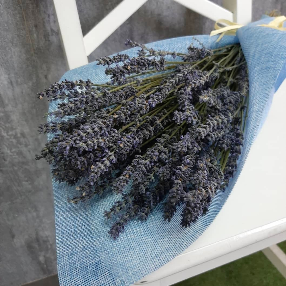 Лаванда в голубом льне