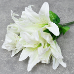 Цветы искусственные "Лилии", цвет белый