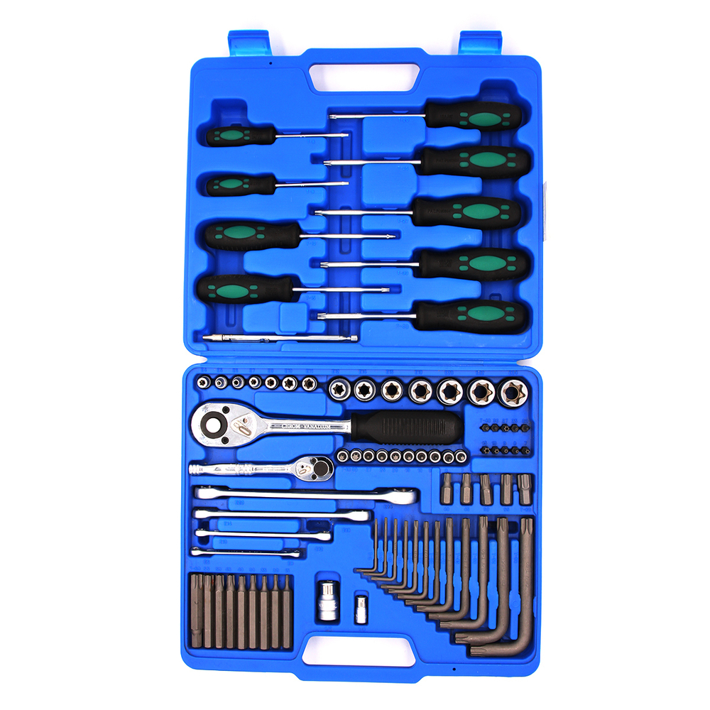 Набор инструментов TORX, HEX, E-профиль (ключи, головки, биты, отвертки) 78 предметов Car-Tool CT-A2020