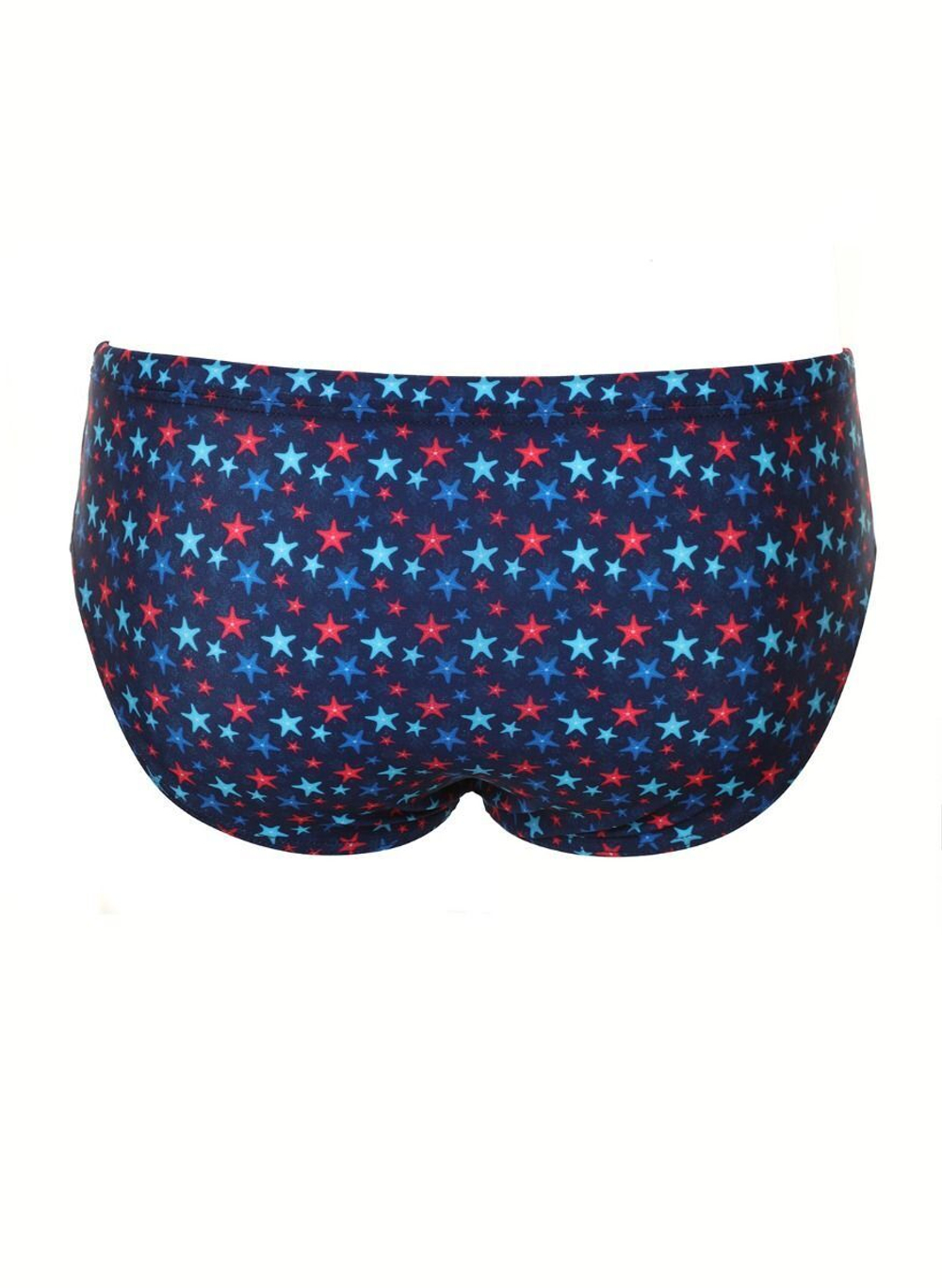 Мужские плавки-слипы с принтом в виде звездочек (Размер: 4X) (Цвет: разноцветный)