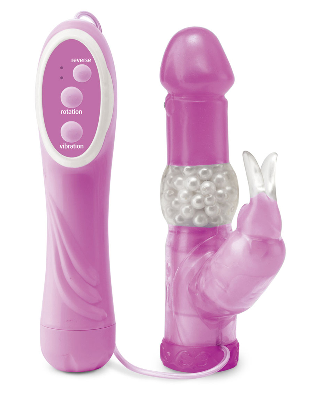 Розовый вибратор Rabbit Pearl