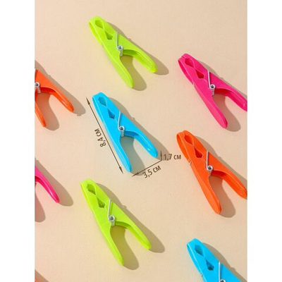 Цветные бельевые прищепки «Ложки» - 24 шт. (Цвет: разноцветный)