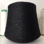 MERINO PAIL - Zegna Baruffa Lane Borgosesia; 96% меринос, 4% пайетки; 450м/100гр; col.00004; Черный , пайетки в цвет Есть мал. бобинка 267гр.