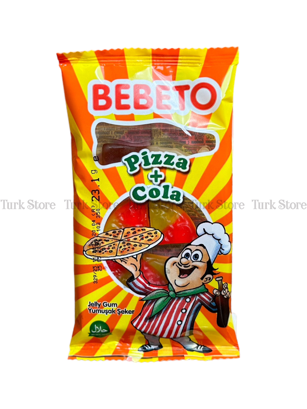 Жевательный мармелад Bebeto Pizza+Cola 23 гр