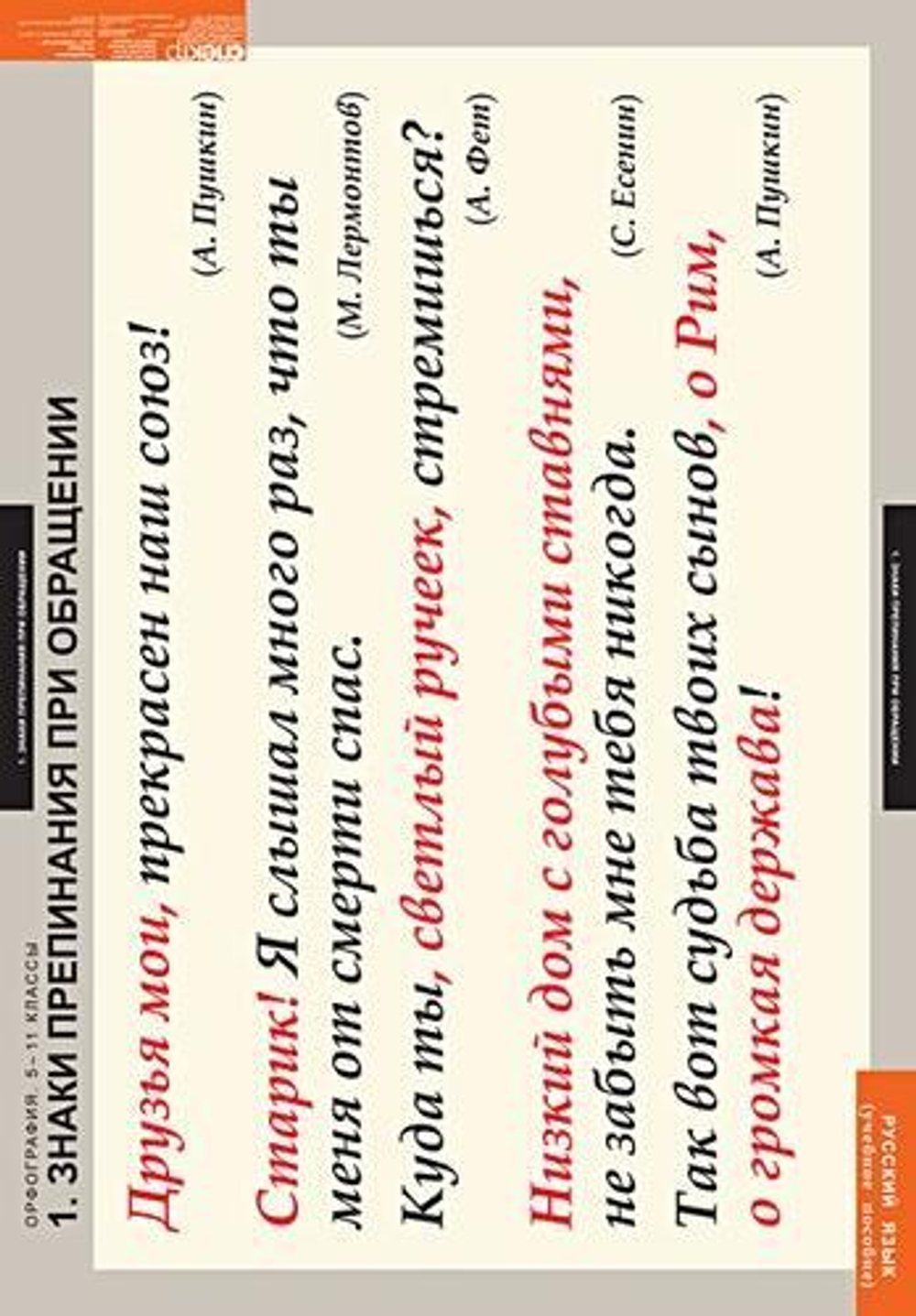 Русский язык. Орфография. 5-11 классы