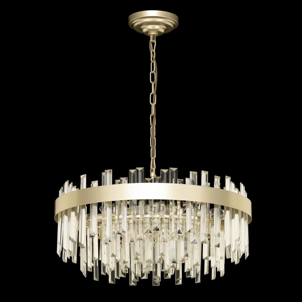 Citilux Лаура CL301282 Люстра хрустальная подвесная Шампань