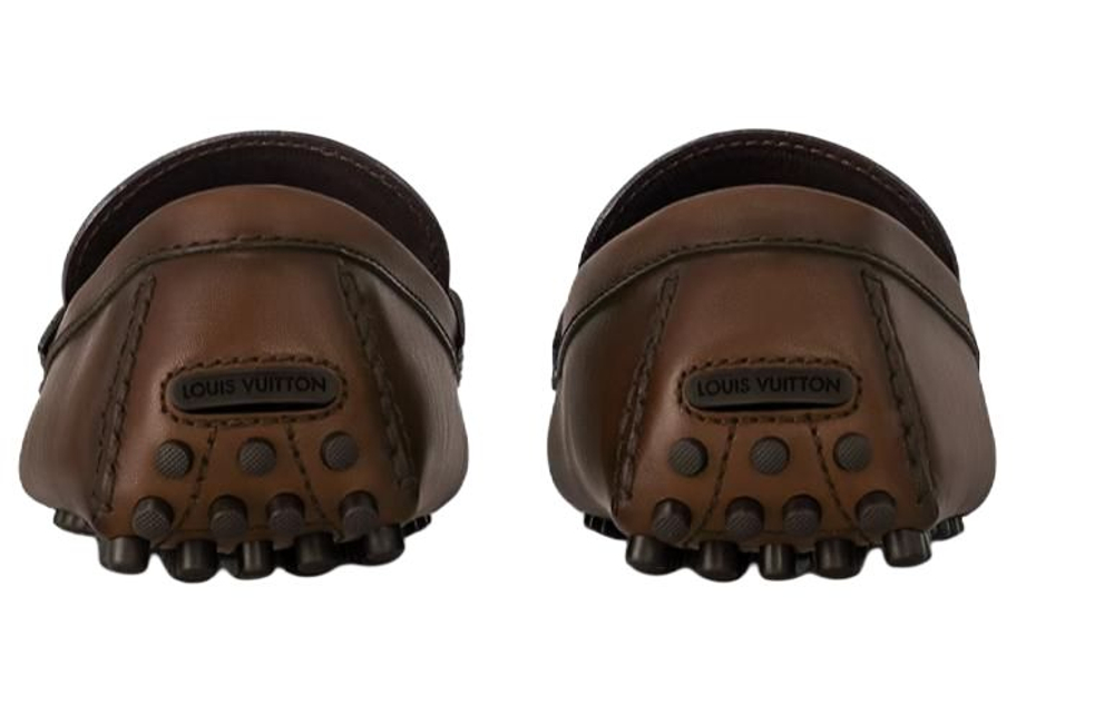 LOUIS VUITTON Hockenheim Gommino Loafers Men"s Brown