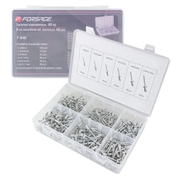 Заклепки алюминиевые, 400пр. Forsage F-849
