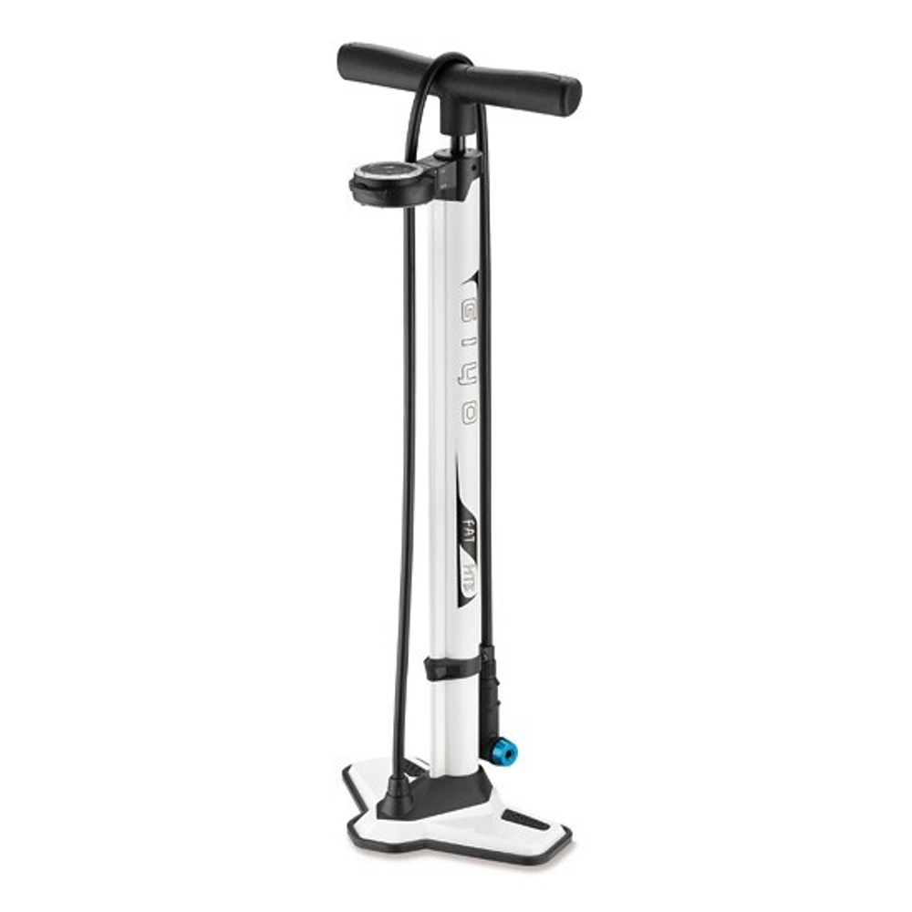 Насос напольный низкого давления 30/80psi, белый стальной корпус,для FAT/MTB, головка-автомат.GF-69