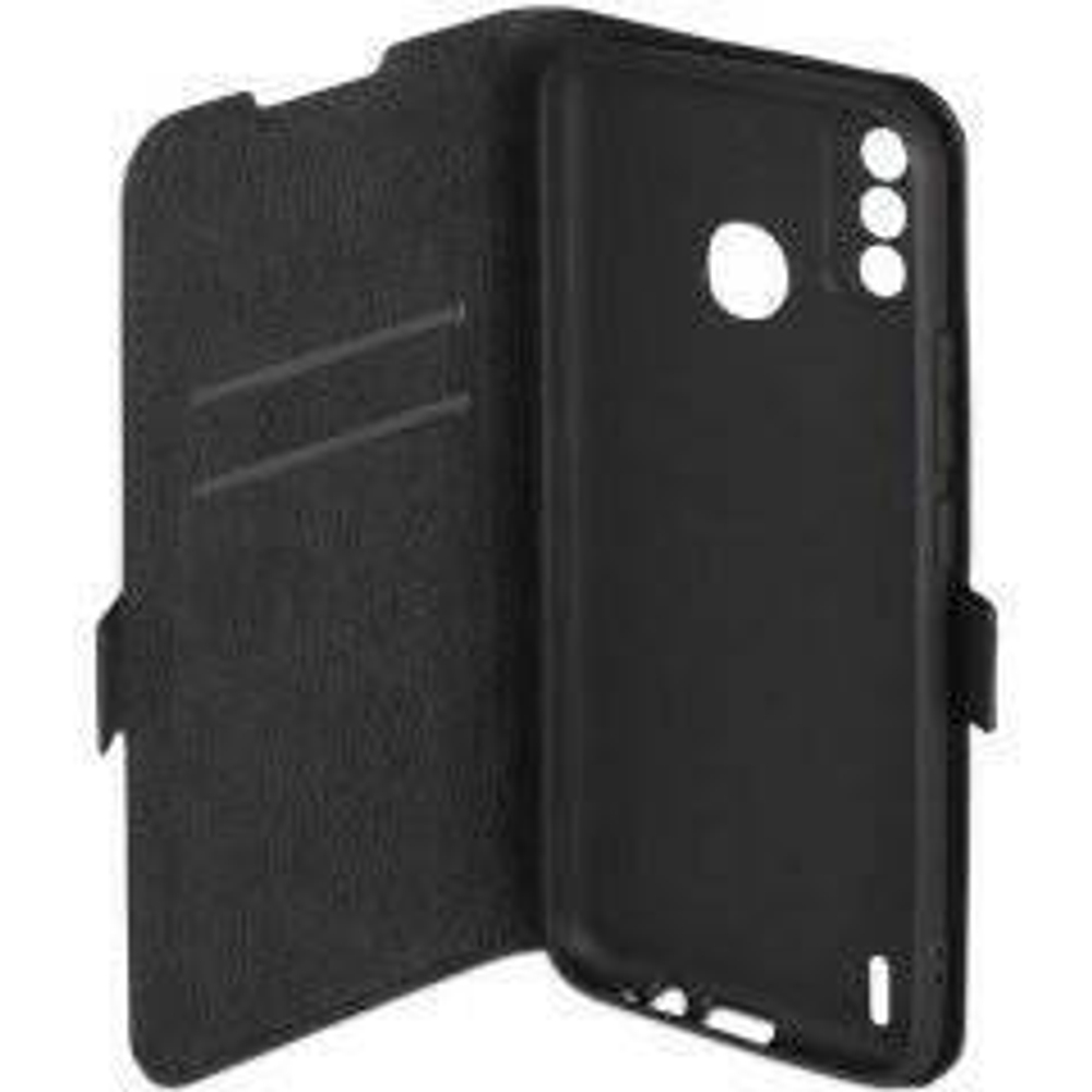 Чехол с флипом для Tecno Spark 6 Go black DF