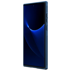 Усиленный защитный чехол синего цвета от Nillkin для Samsung Galaxy S22 Ultra, серия Super Frosted Shield Pro, двухкомпонентный