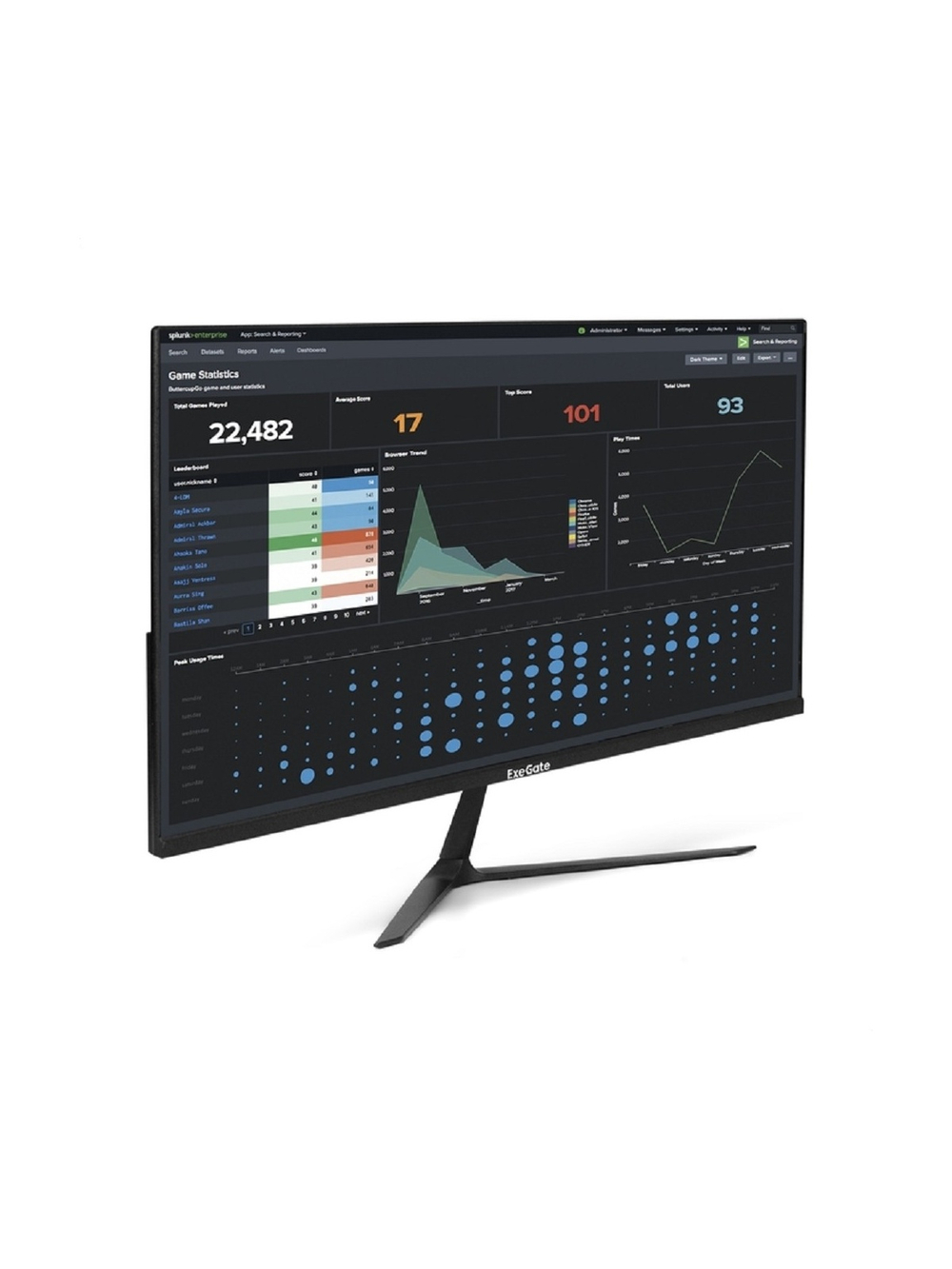 LCD ExeGate 27" EZ2700 ProSmart (IPS 1920x1080 75Hz 5ms 16:9 250cd 1000:1 178/178 D-Sub HDMI Flicker-free VESA} [EX299035RUS]