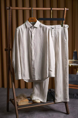 Льняной костюм Zegna