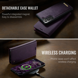 Чехол-кошелек CaseMe 2 in 1 MagSafe Samsung Galaxy S21 FE