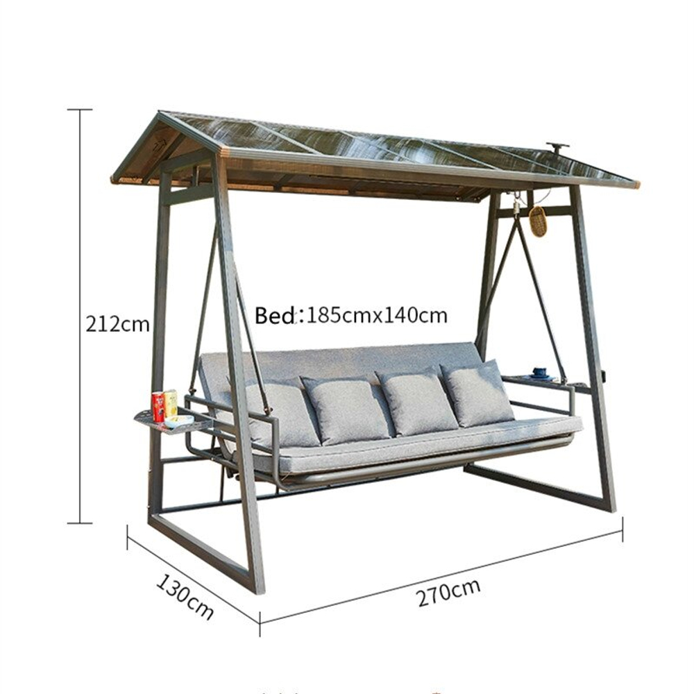 Раскладные качели из алюминия GRAF IV, серый