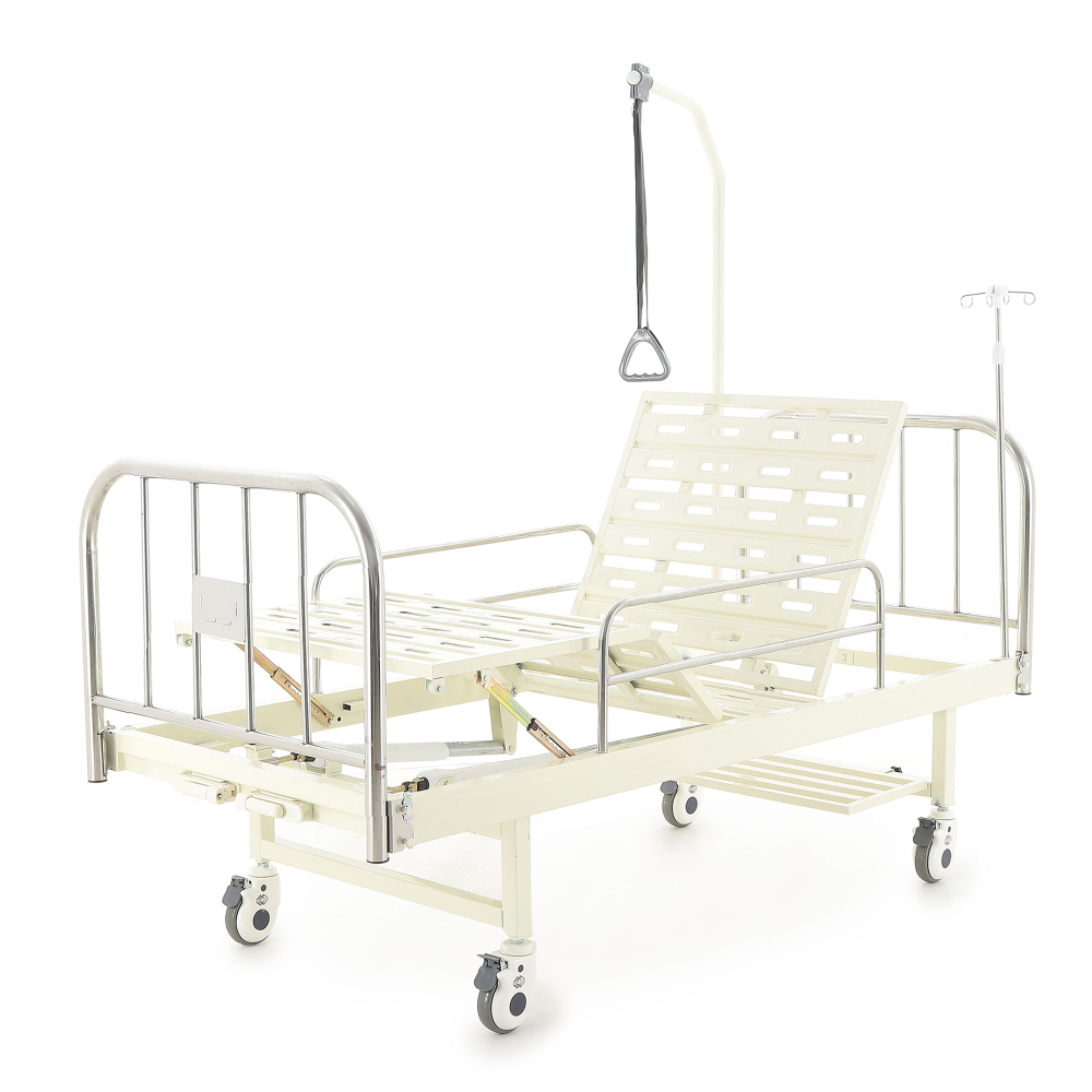 Кровать механическая Med-Mos F-8 (нержавеющая сталь) – удобство и надежность для медицинских нужд
