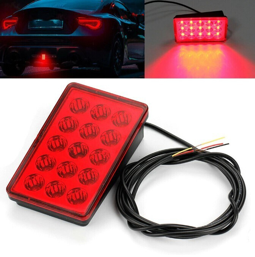 Светодиодный стоп-сигнал для автомобиля, мотоцикла (красный, три режима) (1 шт.)