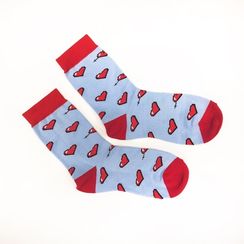 Носки BOOMERANGS Сердце, голубой