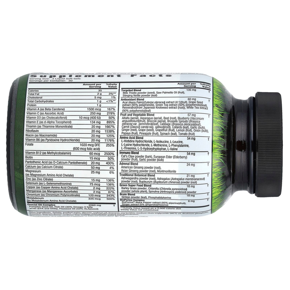 Irwin Naturals, Men's Living Green Liquid-Gel Multi®, 90 мягких таблеток