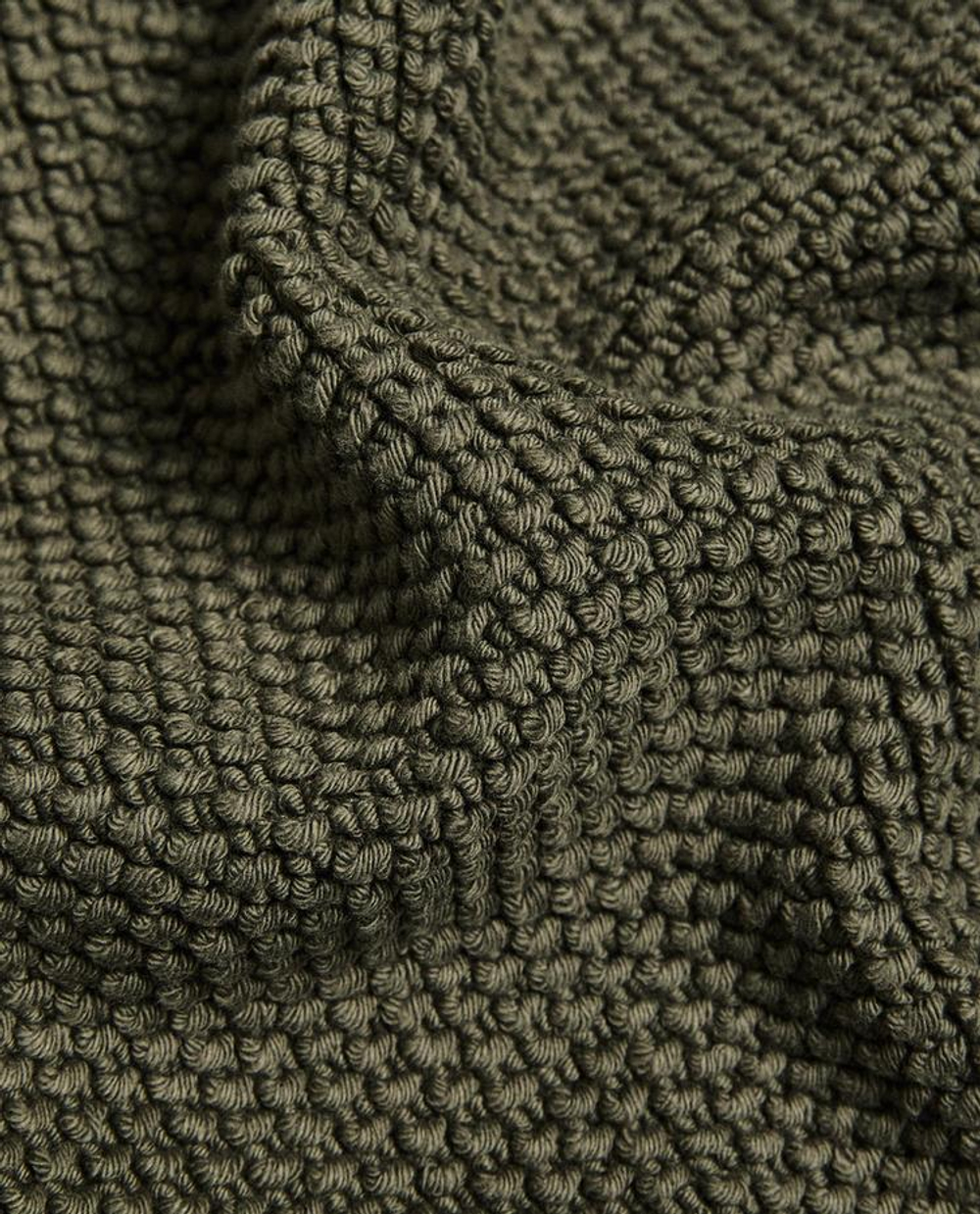 ZARA HOME КОВРИК ДЛЯ ВАННОЙ ИЗ ХЛОПКА С АНТИСКОЛЬЗЯЩЕЙ ПОВЕРХНОСТЬЮ, ХАКИ