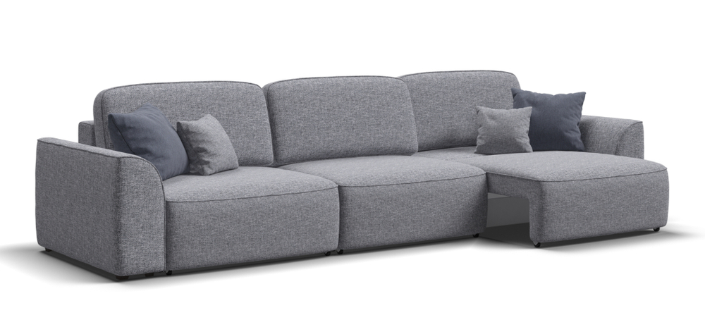 Диван Кинг Макс Рогожка Венто серый