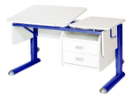 Растущая парта Астек Твин-2 с тумбой на 2 ящика (1150×575 мм)