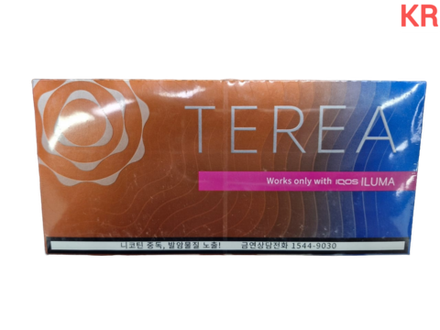 Terea Summer wave - табак с персиком и цветочными нотками с ментолом - Корея (блок - 10 пачек)