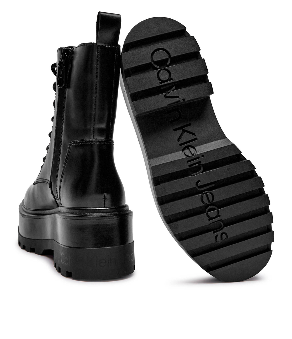 Кожаные ботильоны на платформе CALVIN KLEIN JEANS - черный(YW0YW01535)