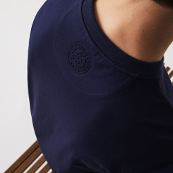 Мужская теннисная футболка Lacoste SPORT Short Sleeve T-Shirt RG - navy blue
