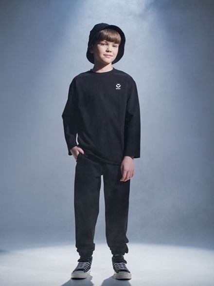 Джоггеры облегченные "Уголь" с карманами 7+