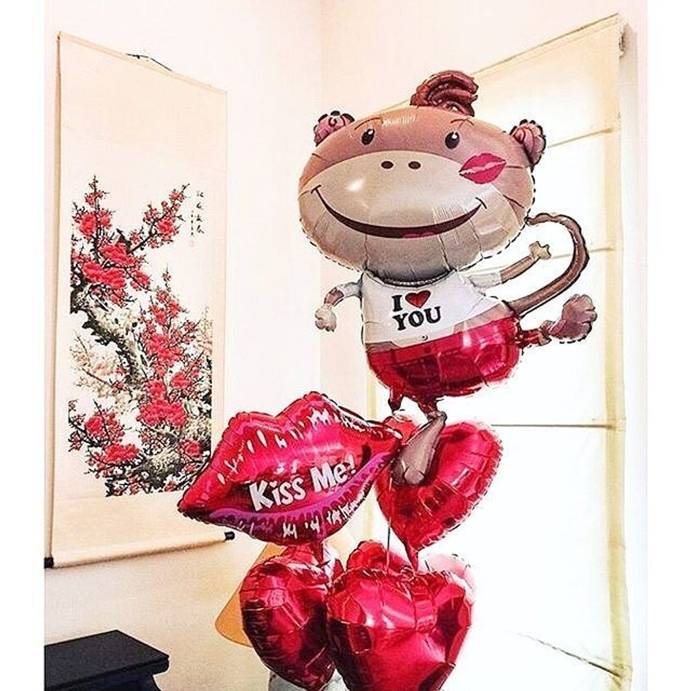 Шар (24"/61 см) Фигура, Губы 1 шт.