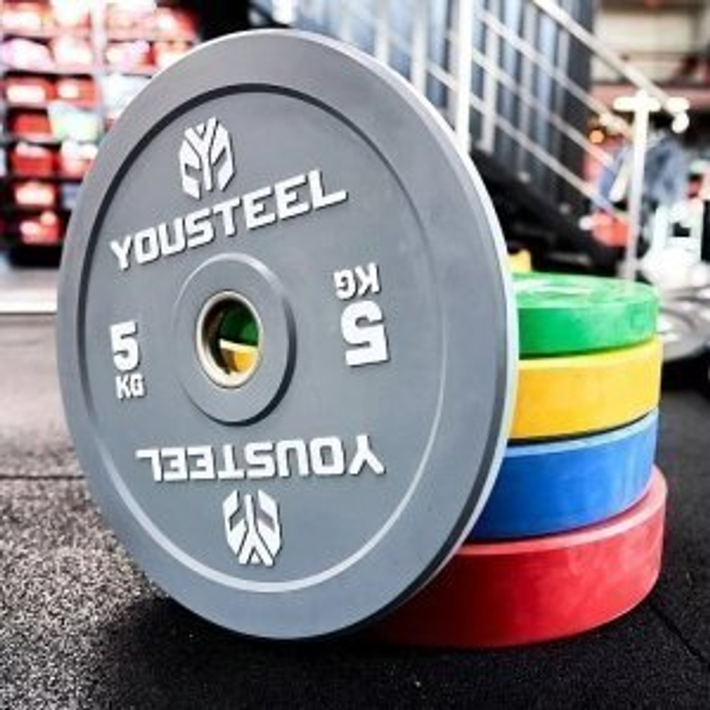 Диск EVO каучуковый 5 кг, серый