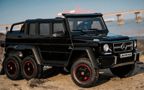 Электромобиль детский "Mercedes-Benz G63-AMG 4WD" шестиколёсный,  чёрный, 12V